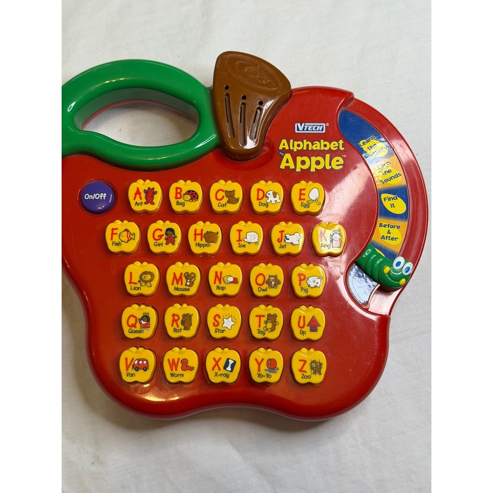 Vtech Alphabet Apple Learning Toy Red Interactive Phonics ABC Educational 268